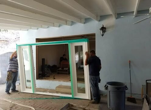 French patio door installation by NG Windows and Doors